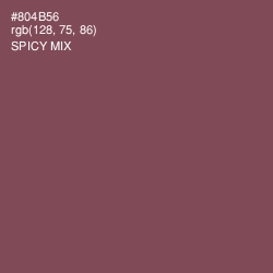 #804B56 - Spicy Mix Color Image